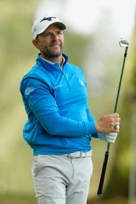 SUTTON COLDFIELD, ENGLAND - AUG 28: Marcel Schneider (GER) plays from the rough on the seventeenth hole during the completion of the delayed Round 1 at the 2026 Husqvarna British Masters at The Belfry, Sutton Coalfield on August 28, 2026 in Warwickshire, England The 2026 Husqvarna British Masters