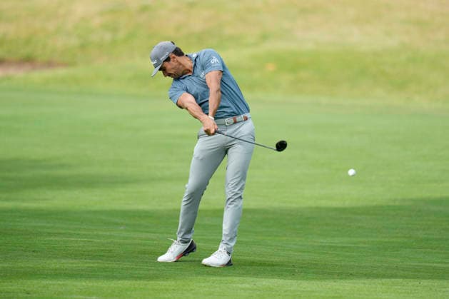 SUTTON COLDFIELD, ENGLAND - AUG 28: Rafa Cabrera Bello (ESP) plays from the seventeenth fairway during the completion of the delayed Round 1 at the 2026 Husqvarna British Masters at The Belfry, Sutton Coalfield on August 28, 2026 in Warwickshire, England The 2026 Husqvarna British Masters