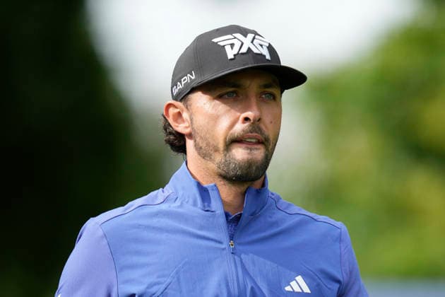 SUTTON COLDFIELD, ENGLAND - AUG 28: Marco Penge (ENG) walks from the sixth tee during the completion of the delayed Round 1 at the 2026 Husqvarna British Masters at The Belfry, Sutton Coalfield on August 28, 2026 in Warwickshire, England The 2026 Husqvarna British Masters