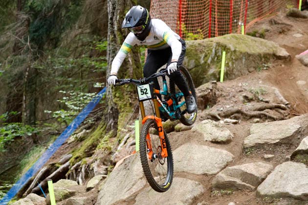 28.08.2026, Daolasa di Commezzadura, Black Snake, 2026 UCI MTB World Championship, WM, Weltmeisterschaft Men Junior s Qualifications DHI (downhill) Jesse Bocking 52 (AUS) Daolasa di Commezzadura Black Snake Trento Italy Copyright: xJustPictures.ch FrancescoxMinghettix jp-en-FrMi-_NG_1423