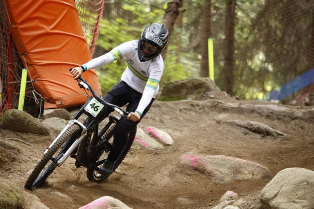 28.08.2026, Daolasa di Commezzadura, Black Snake, 2026 UCI MTB World Championship, WM, Weltmeisterschaft Men Junior s Qualifications DHI (downhill) Daniel Turkovic 46 (AUS) Daolasa di Commezzadura Black Snake Trento Italy Copyright: xJustPictures.ch FrancescoxMinghettix jp-en-FrMi-_NG_1445