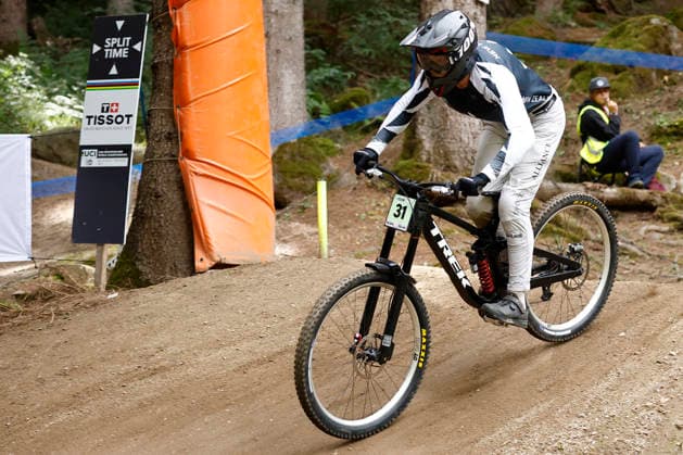 28.08.2026, Daolasa di Commezzadura, Black Snake, 2026 UCI MTB World Championship, WM, Weltmeisterschaft Men Junior s Qualifications DHI (downhill) Sterling Stevens-McNab 31 (NZL) Daolasa di Commezzadura Black Snake Trento Italy Copyright: xJustPictures.ch FrancescoxMinghettix jp-en-FrMi-_NG_1499