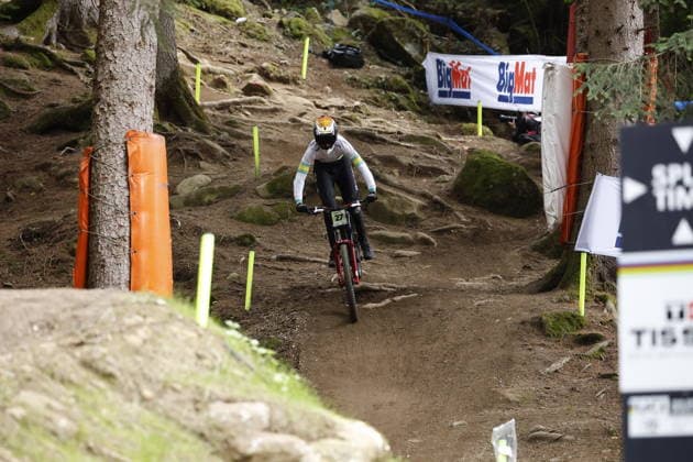 28.08.2026, Daolasa di Commezzadura, Black Snake, 2026 UCI MTB World Championship, WM, Weltmeisterschaft Men Junior s Qualifications DHI (downhill) Rhys Wellings 27 (AUS) Daolasa di Commezzadura Black Snake Trento Italy Copyright: xJustPictures.ch FrancescoxMinghettix jp-en-FrMi-_NG_1501