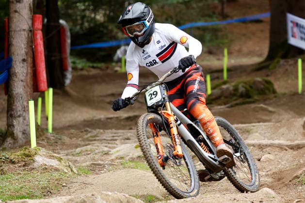 28.08.2026, Daolasa di Commezzadura, Black Snake, 2026 UCI MTB World Championship, WM, Weltmeisterschaft Men Junior s Qualifications DHI (downhill) Nathan De Vaux 29 (GBR) Daolasa di Commezzadura Black Snake Trento Italy Copyright: xJustPictures.ch FrancescoxMinghettix jp-en-FrMi-_NG_1542