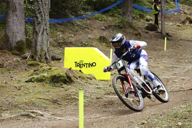 28.08.2026, Daolasa di Commezzadura, Black Snake, 2026 UCI MTB World Championship, WM, Weltmeisterschaft Men Junior s Qualifications DHI (downhill) Sacha Gabriel Brizin 3 (FRA) Daolasa di Commezzadura Black Snake Trento Italy Copyright: xJustPictures.ch FrancescoxMinghettix jp-en-FrMi-_NG_1630