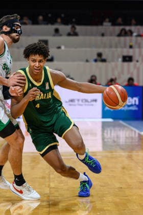 August 28, 2026, Manilla, Manila, Philippines: Australia s Dash DANIELS in action.Australia vs Syria in their Group E match of the FIBA Basketball World Cup Qualifiers at the Mall of Asia Arena, Manila, Philippines on Friday 28 August 2026. Manilla Philippines - ZUMAr144 20260828_zap_r144_018 Copyright: xJaynexRussellx