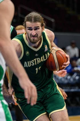 August 28, 2026, Manilla, Manila, Philippines: Australia s Sam FROLING in action. Australia vs Syria in their Group E match of the FIBA Basketball World Cup Qualifiers at the Mall of Asia Arena, Manila, Philippines on Friday 28 August 2026. Manilla Philippines - ZUMAr144 20260828_zap_r144_019 Copyright: xJaynexRussellx