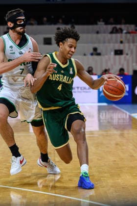 August 28, 2026, Manilla, Manila, Philippines: Australia s Dash DANIELS in action.Australia vs Syria in their Group E match of the FIBA Basketball World Cup Qualifiers at the Mall of Asia Arena, Manila, Philippines on Friday 28 August 2026. FIBA World Cup Basketball Asian Qualifiers  - ZUMAr144 20260828_zap_r144_016 Copyright: xJaynexRussellx