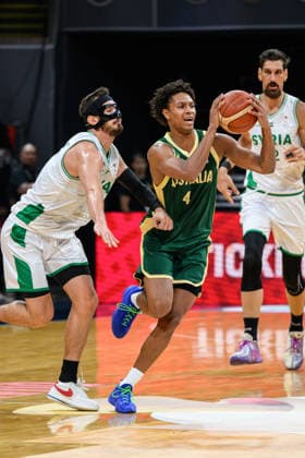August 28, 2026, Manilla, Manila, Philippines: Australia s Dash DANIELS in action.Australia vs Syria in their Group E match of the FIBA Basketball World Cup Qualifiers at the Mall of Asia Arena, Manila, Philippines on Friday 28 August 2026. FIBA World Cup Basketball Asian Qualifiers  - ZUMAr144 20260828_zap_r144_017 Copyright: xJaynexRussellx