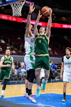 August 28, 2026, Manilla, Manila, Philippines: Australia s Josh BANNAN in action. Australia vs Syria in their Group E match of the FIBA Basketball World Cup Qualifiers at the Mall of Asia Arena, Manila, Philippines on Friday 28 August 2026. Manilla Philippines - ZUMAr144 20260828_zap_r144_021 Copyright: xJaynexRussellx