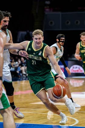 August 28, 2026, Manilla, Manila, Philippines: Australia s Jacob HOLT in action. Australia vs Syria in their Group E match of the FIBA Basketball World Cup Qualifiers at the Mall of Asia Arena, Manila, Philippines on Friday 28 August 2026. Manilla Philippines - ZUMAr144 20260828_zap_r144_022 Copyright: xJaynexRussellx