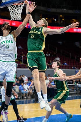 August 28, 2026, Manilla, Manila, Philippines: Australia s Luke TRAVERS in action. Australia vs Syria in their Group E match of the FIBA Basketball World Cup Qualifiers at the Mall of Asia Arena, Manila, Philippines on Friday 28 August 2026. Manilla Philippines - ZUMAr144 20260828_zap_r144_025 Copyright: xJaynexRussellx