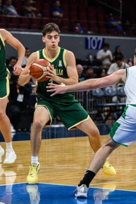 August 28, 2026, Manilla, Manila, Philippines: Australia s Max MACKINNON in action. Australia vs Syria in their Group E match of the FIBA Basketball World Cup Qualifiers at the Mall of Asia Arena, Manila, Philippines on Friday 28 August 2026. Manilla Philippines - ZUMAr144 20260828_zap_r144_030 Copyright: xJaynexRussellx