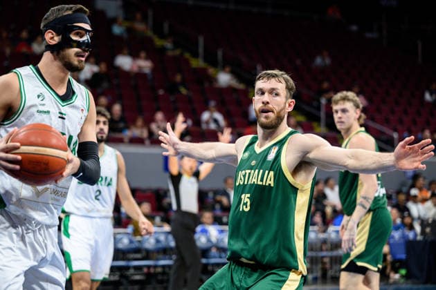 August 28, 2026, Manilla, Manila, Philippines: Austr4aalias Nick KAY in action (R)Australia vs Syria in their Group E match of the FIBA Basketball World Cup Qualifiers at the Mall of Asia Arena, Manila, Philippines on Friday 28 August 2026. Manilla Philippines - ZUMAr144 20260828_zap_r144_033 Copyright: xJaynexRussellx