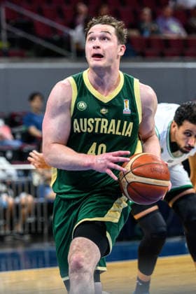 August 28, 2026, Manilla, Manila, Philippines: Australia s Elijah PEPPER in action. Australia vs Syria in their Group E match of the FIBA Basketball World Cup Qualifiers at the Mall of Asia Arena, Manila, Philippines on Friday 28 August 2026. FIBA World Cup Basketball Asian Qualifiers  - ZUMAr144 20260828_zap_r144_032 Copyright: xJaynexRussellx