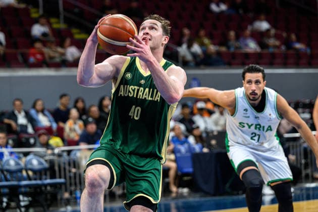 August 28, 2026, Manilla, Manila, Philippines: Australia s Elijah PEPPER in action. Australia vs Syria in their Group E match of the FIBA Basketball World Cup Qualifiers at the Mall of Asia Arena, Manila, Philippines on Friday 28 August 2026. FIBA World Cup Basketball Asian Qualifiers  - ZUMAr144 20260828_zap_r144_035 Copyright: xJaynexRussellx