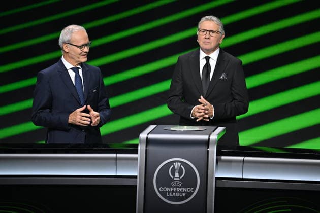 UEFA Conference League 2026 27 league phase draw MONACO, MONACO - AUGUST 28: Former Turkish international footballer Metin Tekin attends the draw ceremony for the league phase of the UEFA Conference League 2026 27 League tournament at the Grimaldi Forum in Monaco on August 28, 2026. Mustafa Yalcin Anadolu Monaco Monaco. Editorial use only. Please get in touch for any other usage.  Copyright: x2026xAnadoluxMustafaxYalcinx