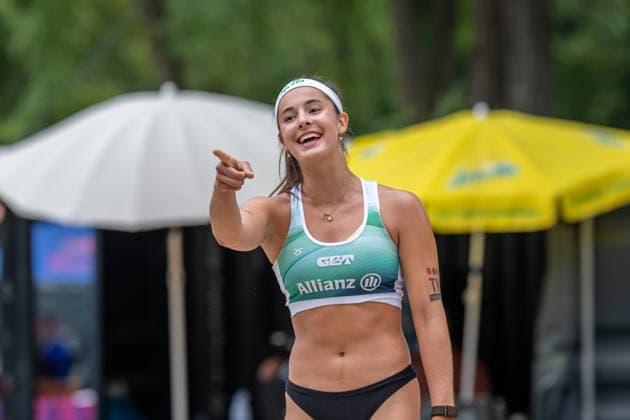 RECORD DATE NOT STATED German Beach Championship - Deutsche Beachvolleyball Meisterschaft Dortmund, Germany 28.08.2026 DORTMUND, GERMANY - AUGUST 28: Sophia Neuß (Player 2, Eintracht Spontent) during the German Beach Championship - Deutsche Beachvolleyball Meisterschaft at Dortmund on August 28, 2026 in Dortmund, Germany. Copyright: xBEAUTIFULxSPORTS PeterxWeberx