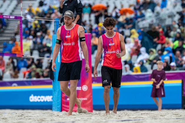 RECORD DATE NOT STATED German Beach Championship - Deutsche Beachvolleyball Meisterschaft Dortmund, Germany 28.08.2026 DORTMUND, GERMANY - AUGUST 28: Nils Ehlers (Player 1, ETV Hamburg), Lui Wüst (Player 2, Eintracht Spontent) during the German Beach Championship - Deutsche Beachvolleyball Meisterschaft at Dortmund on August 28, 2026 in Dortmund, Germany. Copyright: xBEAUTIFULxSPORTS PeterxWeberx