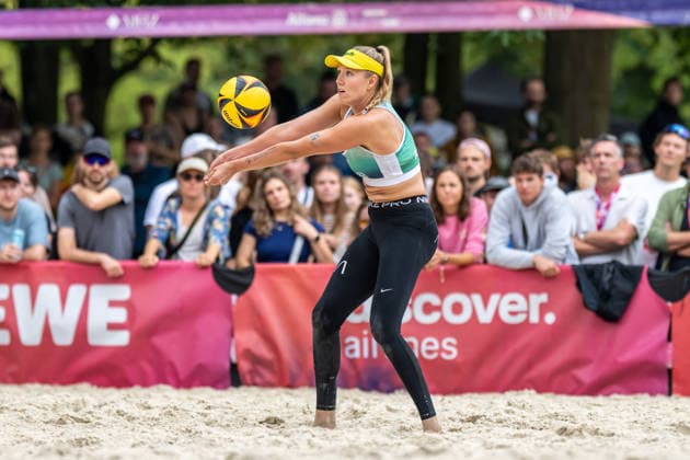 RECORD DATE NOT STATED German Beach Championship - Deutsche Beachvolleyball Meisterschaft Dortmund, Germany 28.08.2026 DORTMUND, GERMANY - AUGUST 28: Chenoa Christ (Player 1, TUS Kriftel) during the German Beach Championship - Deutsche Beachvolleyball Meisterschaft at Dortmund on August 28, 2026 in Dortmund, Germany. Copyright: xBEAUTIFULxSPORTS PeterxWeberx