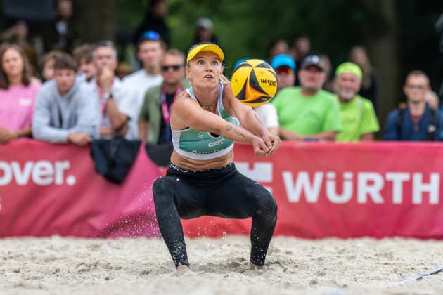 RECORD DATE NOT STATED German Beach Championship - Deutsche Beachvolleyball Meisterschaft Dortmund, Germany 28.08.2026 DORTMUND, GERMANY - AUGUST 28: Chenoa Christ (Player 1, TUS Kriftel) during the German Beach Championship - Deutsche Beachvolleyball Meisterschaft at Dortmund on August 28, 2026 in Dortmund, Germany. Copyright: xBEAUTIFULxSPORTS PeterxWeberx
