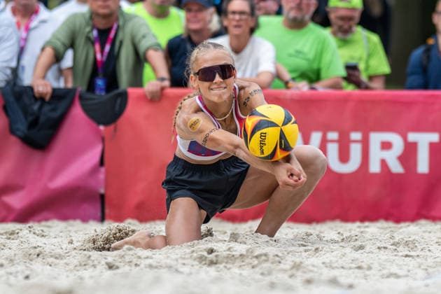 RECORD DATE NOT STATED German Beach Championship - Deutsche Beachvolleyball Meisterschaft Dortmund, Germany 28.08.2026 DORTMUND, GERMANY - AUGUST 28: Paula Schürholz (Player 2, Eintracht Spontent) during the German Beach Championship - Deutsche Beachvolleyball Meisterschaft at Dortmund on August 28, 2026 in Dortmund, Germany. Copyright: xBEAUTIFULxSPORTS PeterxWeberx