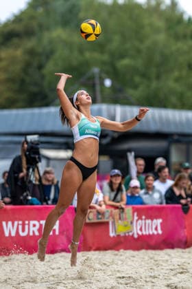 RECORD DATE NOT STATED German Beach Championship - Deutsche Beachvolleyball Meisterschaft Dortmund, Germany 28.08.2026 DORTMUND, GERMANY - AUGUST 28: Sophia Neuß (Player 2, Eintracht Spontent) during the German Beach Championship - Deutsche Beachvolleyball Meisterschaft at Dortmund on August 28, 2026 in Dortmund, Germany. Copyright: xBEAUTIFULxSPORTS PeterxWeberx