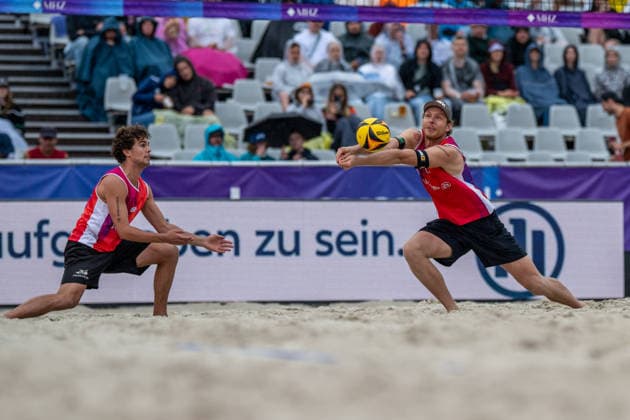 RECORD DATE NOT STATED German Beach Championship - Deutsche Beachvolleyball Meisterschaft Dortmund, Germany 28.08.2026 DORTMUND, GERMANY - AUGUST 28: Nils Ehlers (Player 1, ETV Hamburg), Lui Wüst (Player 2, Eintracht Spontent) during the German Beach Championship - Deutsche Beachvolleyball Meisterschaft at Dortmund on August 28, 2026 in Dortmund, Germany. Copyright: xBEAUTIFULxSPORTS PeterxWeberx