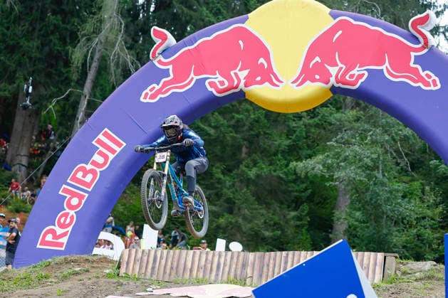 TRENTO, ITALY - AUGUST 28: Catalina Calderon from Argentina in action during the Uci Mountainbike World Championship, WM, Weltmeisterschaft - Women and Men Elite Downhill qualifications at Val di Sole on August 28, 2026 in Trento, Italy. Trento Val di Sole Trento Italy Copyright: xJustPictures.ch FrancescoxMinghettix jp-en-EuSpIm-JP6_FRM_UCIWC_WMNDH_28_Aug_000177