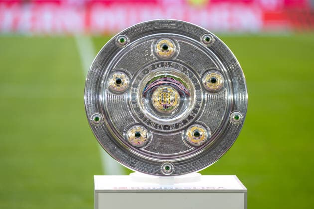 Meisterschale in der Allianz Arena, FC Bayern Muenchen - VfB Stuttgart, Fussball Bundesliga, 1. Spieltag, 28.08.2026 DFB regulations prohibit any use of photographs as image sequences and or quasi-video Muenchen Bayern Deutschland *** Championship Trophy at the Allianz Arena, FC Bayern Munich vs. VfB Stuttgart, Bundesliga, Matchday 1, August 28, 2026. DFB regulations prohibit any use of photographs as image sequences and or quasi-video. Munich, Bayern, Germany Copyright: xkolbert-press UlrichxGamelx