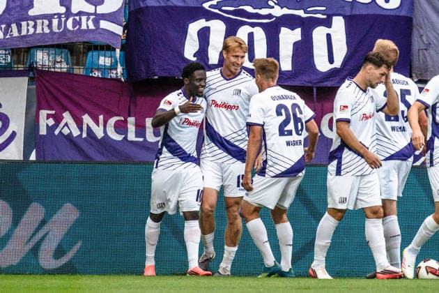 Deutschland: 2. Bundesliga 2026 2027 3. Spieltag, VfL Bochum vs. VfL Osnabrück Freitag, 28.08.2026 Vonovia Ruhr Stadion, Nordrhein-Westfalen. Tor zum 0:1 durch Ismail Badjie Jubel Freude Emotionen Torjubel Fridolin Wagner *** Germany 2. Bundesliga 2026–2027, Matchday 3, VfL Bochum vs. VfL Osnabrück, Friday, August 28, 2026, Vonovia Ruhr Stadium, North Rhine-Westphalia; Goal to make it 0–1 by Ismail Badjie; Celebration, joy, emotions, goal celebration; Fridolin Wagner Copyright: xCelinaxLeiersx
