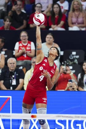 Turkiye v Poland - CEV EuroVolley 2026 ISTANBUL, TURKIYE - AUGUST 28: Turkiye s Melissa Teresa Vargas in action during the 2026 CEV Women s European Volleyball Championship final Pool A match between Turkiye and Poland at Sinan Erdem Sports Hall in Istanbul, Turkiye, on August 28, 2026. Bunyamin Celik Anadolu Istanbul Turkey. Editorial use only. Please get in touch for any other usage.  Copyright: x2026xAnadoluxBunyaminxCelikx
