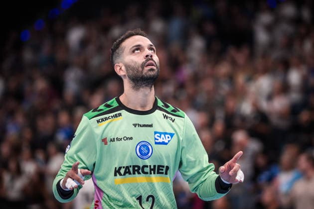 Mohamed Essam Moustafa El-Tayar (TVB Stuttgart, 12) GER, TVB Stuttgart - Bergischer HC, Opel HBL, Handball, Bundesliga, 1. Spieltag, Spielzeit 2026 2027, 28.08.2026 GER, TVB Stuttgart - Bergischer HC, Opel HBL, Handball, Bundesliga, 1. Spieltag, Spielzeit 2026 2027, 28.08.2026 Stuttgart Copyright: xSandyxDinkelackerx EP_SDR
