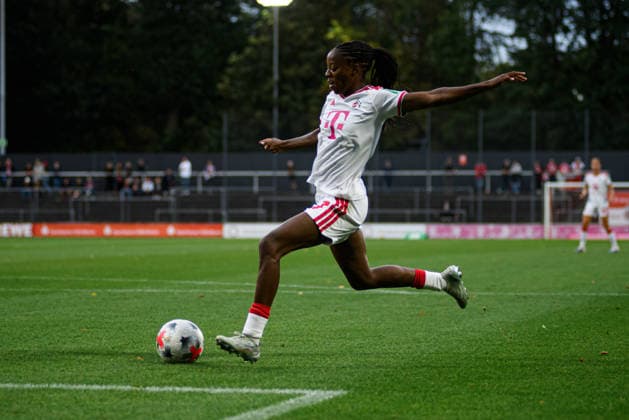COLOGNE, GERMANY - 28 AUGUST, 2026: Lydia Andrade - The football match 1. FC Koeln v TSG 1899 Hoffenheim - Google Pixel Frauen-Bundesliga at Franz-Kremer-Stadion.  Copyright: xVitaliixKliuievx