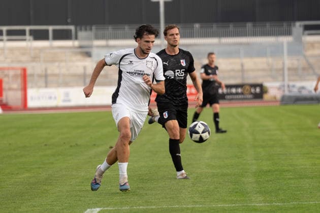 28.08.2026, xhfmx, Fussball Regionalliga Suedwest, SG Barockstadt Fulda-Lehnerz - FSV Frankfurt v.l. Filip Pandza (FSV Frankfurt) Fulda