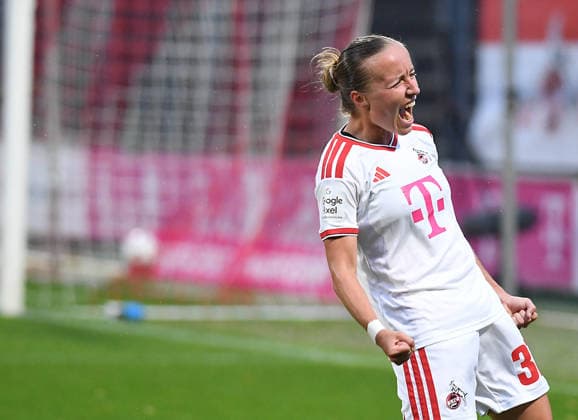 10.07.2026, xophax, Fussball 1.Bundesliga, 1.FC Koeln Frauen-Bundesliga , Frauenfussball. Frauen Bundesliga Google Pixel Frauen.Bundesliga 26 27 1.FC Köln gegen TSG Hoffenheim. Tor für den FC . Beke Sterner ( 37) , 1.FC Köln . Koeln *** July 10, 2026, xophax, Soccer, Bundesliga 1, 1. FC Köln Women s Bundesliga, Women s Soccer, Women s Bundesliga, Google Pixel, Women s Bundesliga, July 26–27, 1. FC Köln vs. TSG Hoffenheim, Goal for 1. FC Köln by Beke Sterner in the 37th minute, 1. FC Köln, Cologne
