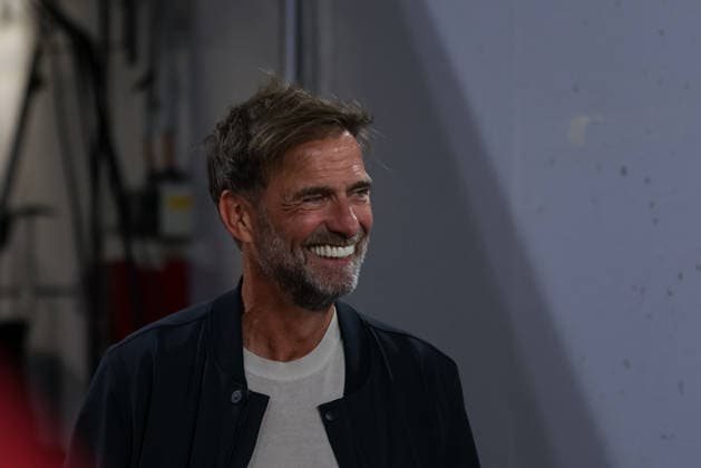 Juergen Klopp (Bundestrainer), GER, FC Bayern Muenchen vs. VfB Stuttgart, Fussball, Bundesliga, 1. Spieltag, Saison 2026 2027, 28.08.2026, DFL DFB REGULATIONS PROHIBIT ANY USE OF PHOTOGRAPHS as IMAGE SEQUENCES and or QUASI-VIDEO, GER, FC Bayern Muenchen vs. VfB Stuttgart, Fussball, Bundesliga, 1. Spieltag, Saison 2026 2027, 28.08.2026 Muenchen *** Jürgen Klopp, German National Team Coach, GER, FC Bayern Munich vs. VfB Stuttgart, Soccer, Bundesliga, Matchday 1, 2026–2027 Season, August 28, 2026, DFL and DFB regulations prohibit any use of photographs as image sequences and or quasi-video, GER, FC Bayern Munich vs. VfB Stuttgart, soccer, Bundesliga, Matchday 1, 2026–2027 season, August 28, 2026, Munich Copyright: xEibner-Pressefoto JennixMaulx EP_JML