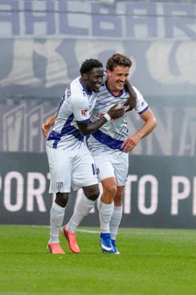 Deutschland: 2. Bundesliga 2026 2027 3. Spieltag, VfL Bochum vs. VfL Osnabrück Freitag, 28.08.2026 Vonovia Ruhr Stadion, Nordrhein-Westfalen. Tor zum 0:1 durch Ismail Badjie Jubel Freude Emotionen Torjubel Leonhard Münst *** Germany 2. Bundesliga 2026–2027, Matchday 3, VfL Bochum vs. VfL Osnabrück Friday, August 28, 2026 Vonovia Ruhr Stadium, North Rhine-Westphalia Goal to make it 0–1 by Ismail Badjie Cheers, joy, emotions, goal celebration Leonhard Münst Copyright: xCelinaxLeiersx