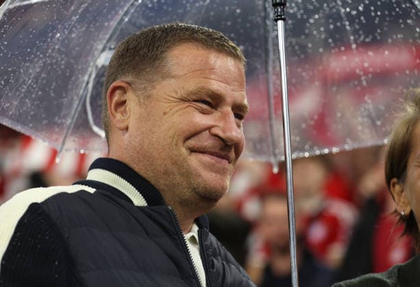 Fussball, Herren, Bundesliga, Saison 2026 2027, FC Bayern München - VFB Stuttgart, Allianz Arena Max Eberl, Sportvorstand (FC Bayern München) Kopf, Portrait, lächlend DFB, DFL regulations prohibit any use of photographs as image sequences and or quasi-video *** Soccer, Men s, Bundesliga, 2026–2027 Season, FC Bayern Munich vs. VFB Stuttgart, Allianz Arena; Max Eberl, Sporting Director of FC Bayern Munich; Head shot, portrait, smiling; DFB and DFL regulations prohibit any use of photographs as image sequences and or quasi-video