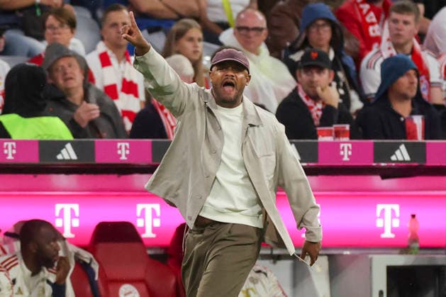Trainer Vincent Kompany (FC Bayern Muenchen) gestikuliert waehrend des Spiels der 1. Bundesliga zwischen FC Bayern Muenchen und VfB Stuttgart, Allianz Arena am 28. August 2026 in Muenchen, Deutschland. (Foto von Marco Steinbrenner DeFodi Images) +++ Trainer Vincent Kompany (FC Bayern Muenchen) gestures during the Bundesliga match between FC Bayern Muenchen and VfB Stuttgart at Allianz Arena on August 28, 2026 in Munich, Germany. (Photo by Marco Steinbrenner DeFodi Images) DFB DFL REGULATIONS PROHIBIT ANY USE OF PHOTOGRAPHS AS IMAGE SEQUENCES AND OR QUASI-VIDEO. (Photo by Marco Steinbrenner DeFodi Images) - *** FC Bayern Munich coach Vincent Kompany gestures during the Bundesliga match between FC Bayern Munich and VfB Stuttgart, Allianz Arena on August 28, 2026, in Munich, Germany. Photo by Marco Steinbrenner, DeFodi Images. Coach Vincent Kompany of FC Bayern Munich gestures during the Bundesliga match between FC Bayern Munich and VfB Stuttgart at Allianz Arena on August 28, 2026 in Munich, Germany. Photo by Marco Steinbrenner, DeFodi Images. DFB and DFL regulations prohibit any use of photographs as image sequences and or quasi-video. Photo by Marco Steinbrenner, DeFodi Images