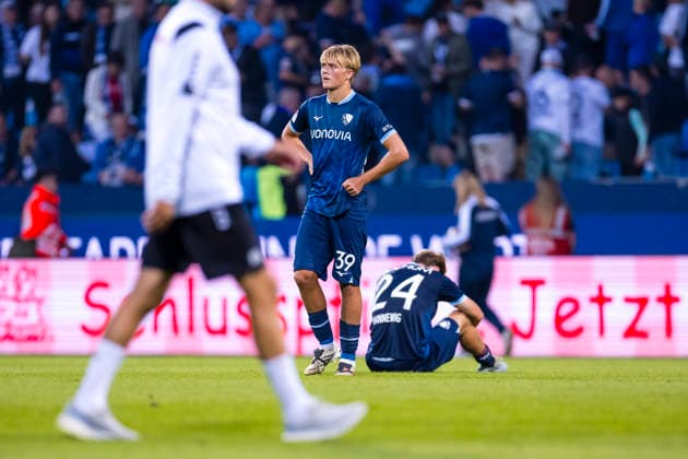 28.08.2026, Fussball, 3. Spieltag der 2. Bundesliga, VfL Bochum 1848 - VfL Osnabrück. v. l. Lasse Isbruch (VfL Bochum 1848), Mats Pannewig (VfL Bochum 1848). Bochum Vonovia Ruhrstadion NRW Deutschland xRHR-FOTO DEx *** August 28, 2026, Soccer, Matchday 3 of the 2. Bundesliga, VfL Bochum 1848 vs. VfL Osnabrück, Lasse Isbruch (VfL Bochum 1848), Mats Pannewig (VfL Bochum 1848), Bochum, Vonovia Ruhrstadion, North Rhine-Westphalia, Germany, xRHR, PHOTO: DEx Copyright: DennisxEwert RHR-FOTOx RHR-FOTO DE