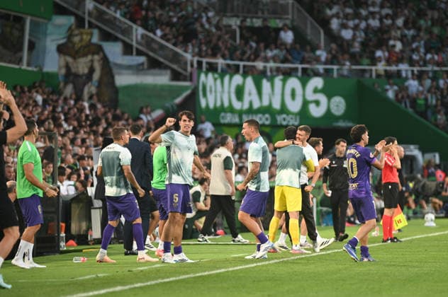 ESP: LaLiga EA Sports Racing Santander v Elche CF elche players celebrate the goal during LaLiga EA Sports between Racing Santander v Elche CF played at Campos de de El Sardinero Stadium in Cantabria on August 28, 2026 in Spain Spain Futbol Copyright: xAgenciaxLOFx