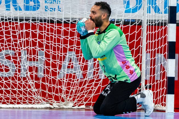 OPEL Handball Bundesliga: TVB Stuttgart vs. Bergischer HC; 28.08.2026 Stuttgart, GERMANY - 28. August 2026: Mohamed Essam Moustafa El-Tayer (TVB Stuttgart, 12) während dem Match zwischen dem TVB Stuttgart und dem Bergischer HC am 1. Spieltag der OPEL Handball Bundesliga in der Porsche-Arena. Copyright: xBEAUTIFULxSPORTS Steinx