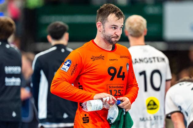 OPEL Handball Bundesliga: TVB Stuttgart vs. Bergischer HC; 28.08.2026 Stuttgart, GERMANY - 28. August 2026: Kristian van der Merwe (Bergischer HC, 94) nach der Niederlage während dem Match zwischen dem TVB Stuttgart und dem Bergischer HC am 1. Spieltag der OPEL Handball Bundesliga in der Porsche-Arena. Copyright: xBEAUTIFULxSPORTS Steinx