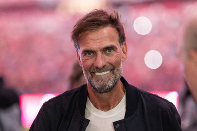 GER, Bayern, Muenchen, Fussball, FC Bayern Muenchen - VfB Stuttgart, in der Allianz Arena, Muenchen, Bundesliga, 1. Spieltag, 28.08.26, v.l. Juergen Klopp (Bundestrainer), im Portrait, Einzelbild, Freisteller, portrait, headshot, single image, cutout DFL DFB regulations prohibit any use of photographs as image sequences and or quasi-video, *** GER, Bavaria, Munich, Soccer, FC Bayern Munich vs. VfB Stuttgart, at the Allianz Arena, Munich, Bundesliga, Matchday 1, August 28, 2026, from left: Jürgen Klopp, German national team coach, portrait, single image, cutout, portrait, headshot, single image, cutout; DFL and DFB regulations prohibit any use of photographs as image sequences and or quasi-video, Copyright: HMB-Media MichaelxNibel