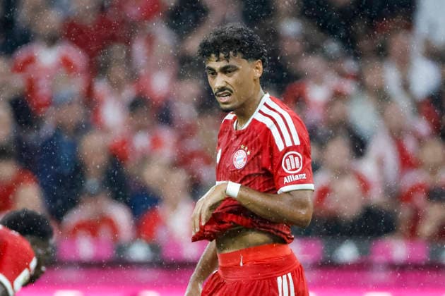 Nathaniel Brown (FC Bayern München, 11), Mimik, Gesichtsausdruck, Emotion , Deutschland, Fussball, 1. Bundesliga, 1.Spieltag, 2026 2027, FC Bayern München vs. VfB Stuttgart, 28.08.2026, München Allianz-Arena Deutschland *** Nathaniel Brown, FC Bayern Munich, 11, facial expressions, emotion, Germany, soccer, Bundesliga 1, Matchday 1, 2026–2027, FC Bayern Munich vs. VfB Stuttgart, August 28, 2026, Allianz Arena, Munich, Germany Copyright: xGrantxHubbsx