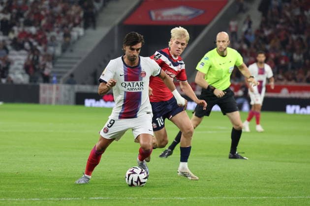 FOOTBALL : LOSC Lille vs PSG Paris Saint-Germain - Ligue 1 J2 - 28 08 2026 Ferran TORRES (PSG) lors du match LOSC Lille vs PSG Paris Saint-Germain , Ligue 1 J2, Decathlon Arena stade Pierre Mauroy, le 28 aoÃ»t 2026 - photo Laurent Sanson PsnewZ  Copyright: xLaurentxSANSONx xPsnewZx