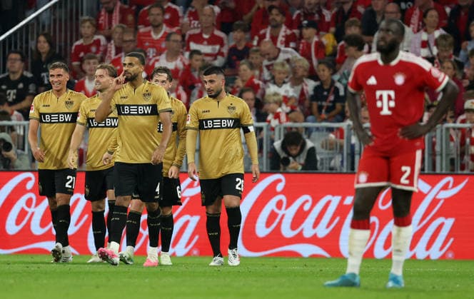 Vagnoman Josha Tiorjubel 1-1 , FC Bayern München-VfB Stuttgart , Bundesliga , , Fußball , in der Allianz Arena Stadion in München , Bayern , Deutschland . August 28 , 2026 . Photo by: Davide Elias IPA Photo Pressefoto DENL Copyright: xDavidexEliasx
