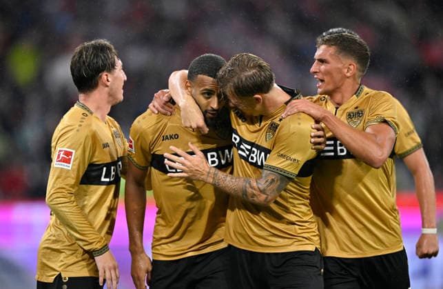 TOR zum 1:1 Josha Vagnoman VfB Stuttgart (04) Finn Jeltsch VfB Stuttgart (29) Angelo Stiller VfB Stuttgart (06) Grischa Proemel VfB Stuttgart (21) D FC Bayern Muenchen FCB vs VfB Stuttgart 28.08.2026 DFL REGULATIONS PROHIBIT ANY USE OF PHOTOGRAPHS AS IMAGE SEQUENCES AND OR QUASI-VIDEO FC Bayern Muenchen FCB vs VfB Stuttgart *** GOAL: 1-1 Josha Vagnoman (VfB Stuttgart) 04 Finn Jeltsch (VfB Stuttgart) 29 Angelo Stiller (VfB Stuttgart) 06 Grischa Proemel (VfB Stuttgart) 21 D FC Bayern Munich (FCB) vs. VfB Stuttgart 28 August 2026 DLeague regulations prohibit any use of photographs as image sequences and or quasi-video. FC Bayern Munich (FCB) vs. VfB Stuttgart