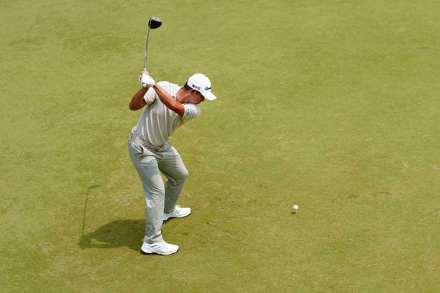August 28, 2026, Atlanta, Georgia, USA: Collin Morikawa (USA) hits his tee shot on the first hole, during the second round at East Lake Golf Club. PGA, Golf Herren Tour TOUR Championship  - ZUMAd212 20260828_zsp_d212_025 Copyright: xRichardxDolex
